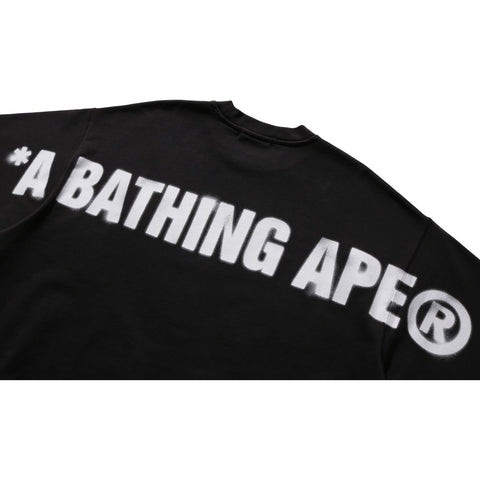 SPRAY APE HEAD GARMENT DYED CREWNECK MENS