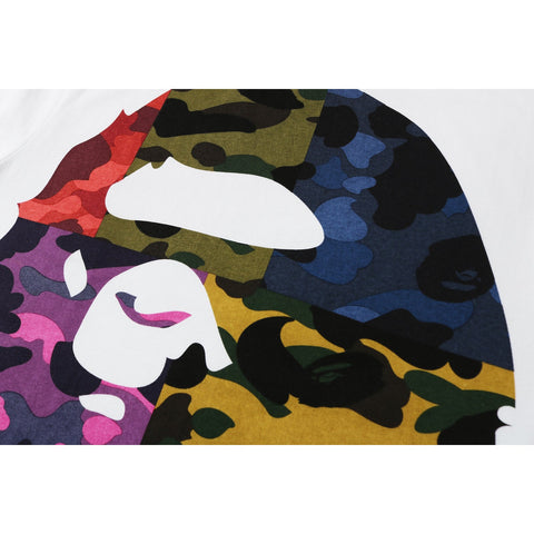 MIX CAMO BIG BIG APE HEAD TEE LADIES