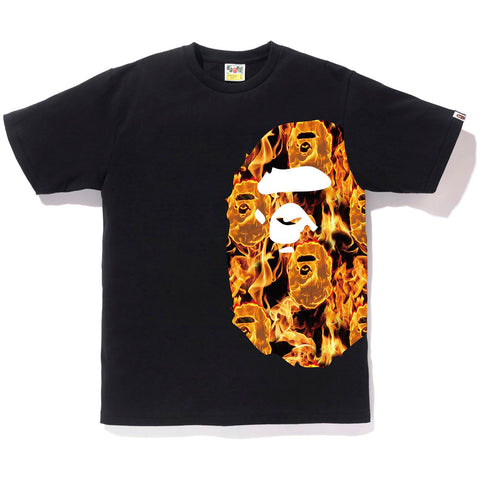 BAPE FLAME SIDE BIG APE HEAD TEE MENS