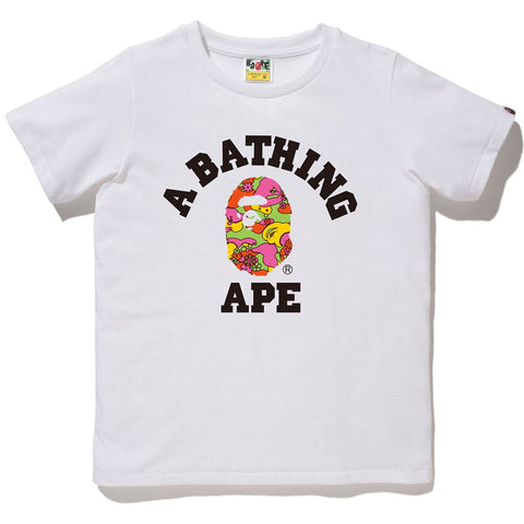 ABC CAMO FLOWER COLLEGE TEE LADIES
