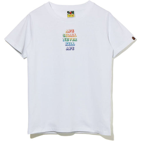 RAINBOW ASNKA APE HEAD TEE LADIES