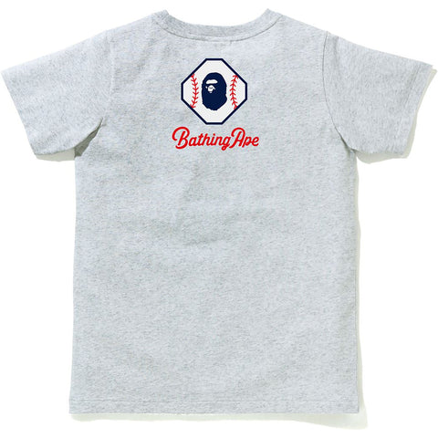 A BATHING APE BASEBALL TEE LADIES