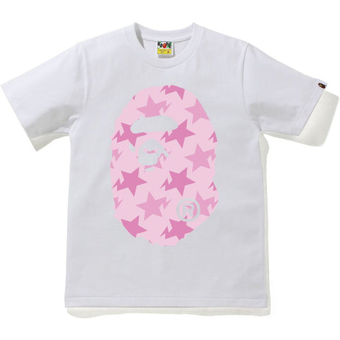 STA PATTERN BIG APE HEAD TEE LADIES