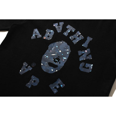SPACE CAMO BROKEN COLLEGE TEE LADIES