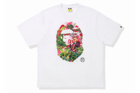 BAPE X MONKEY 47 APE HEAD TEE MENS