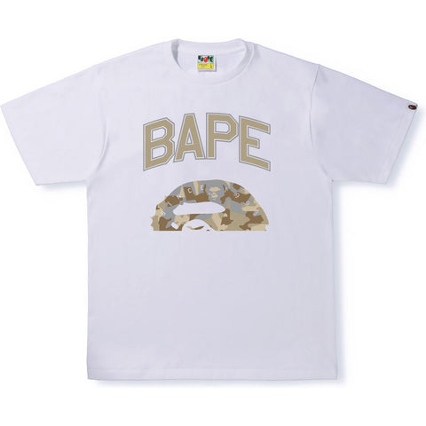 SAND CAMO HALF APE HEAD TEE MENS