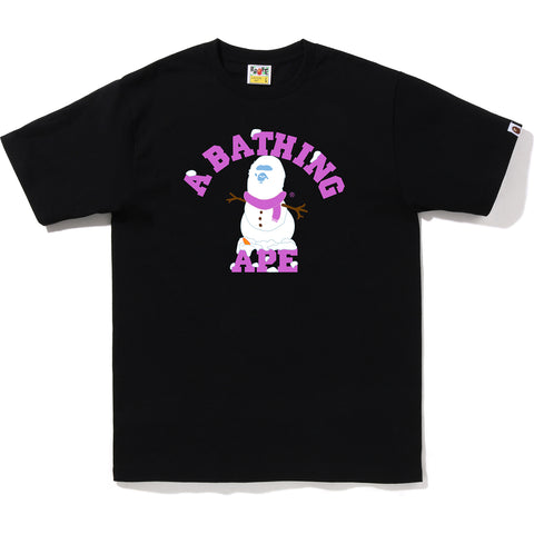 APE SNOWMAN COLLEGE TEE M