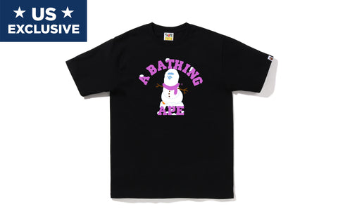 APE SNOWMAN COLLEGE TEE M