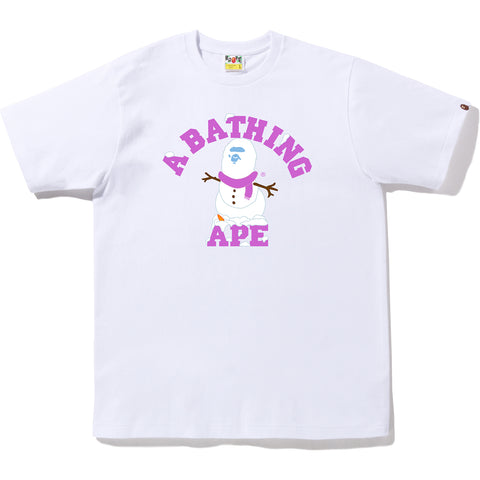 APE SNOWMAN COLLEGE TEE M