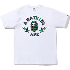 BAPE THERMOGRAPHY POLYGON COLLEGE TEE M