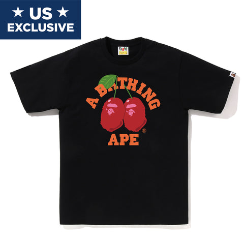 CHERRY COLLEGE TEE M