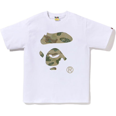 LAYERED LINE CAMO APE FACE TEE MENS