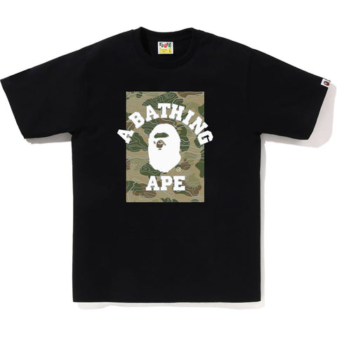 LAYERED LINE CAMO ON COLLEGE TEE MENS