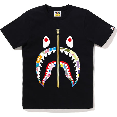 MULTI CAMO SHARK TEE LADIES