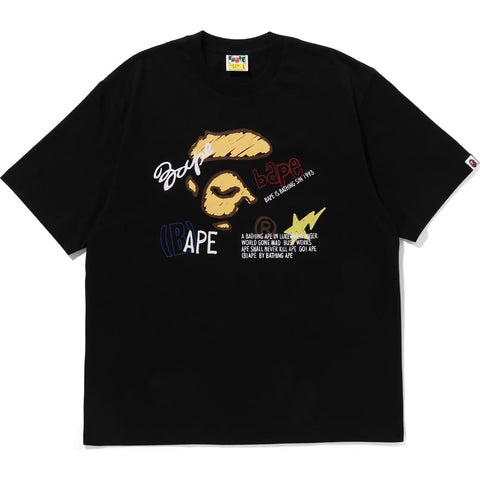HAND DRAW GRAPHIC RELAXED FIT TEE MENS
