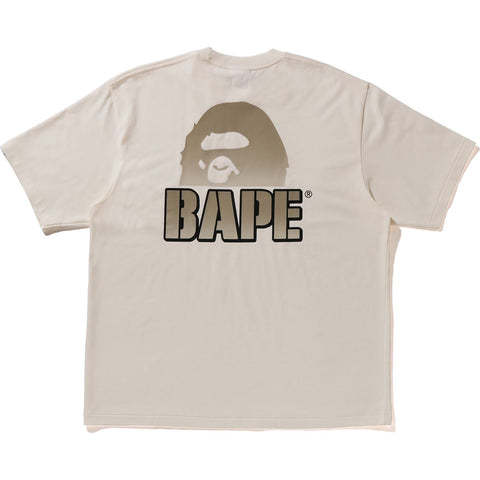 GRADIENT APE HEAD LOGO RELAXED FIT TEE MENS