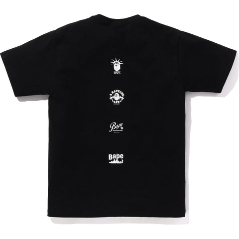 BAPE MENS US COLLEGE MULTI CAM STA T-SHIRT