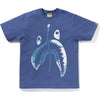 BAPE MENS TIE DYE TWIST SHARK HEAD T-SHIRT