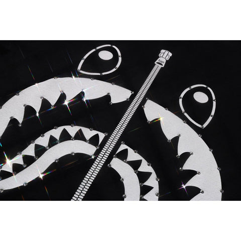 CRYSTAL STONE SHARK TEE LADIES
