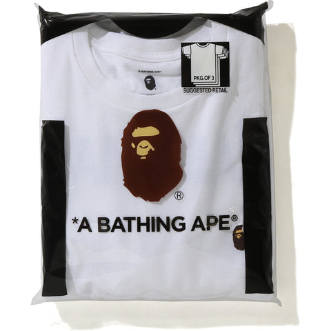 BAPE X READYMADE 3 PACK TEE M