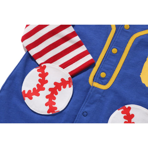 HOOP BASEBALL SHIRT LAYERED ROMPERS KIDS