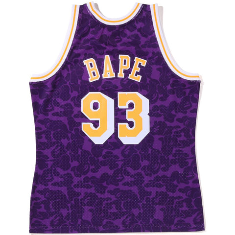 BAPE X MITCHELL & NESS LOS ANGELES LAKERS JERSEY TANK TOP MENS