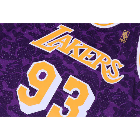 BAPE X MITCHELL & NESS LOS ANGELES LAKERS JERSEY TANK TOP MENS