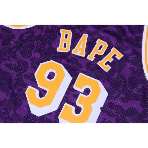 BAPE X MITCHELL & NESS LOS ANGELES LAKERS JERSEY TANK TOP MENS