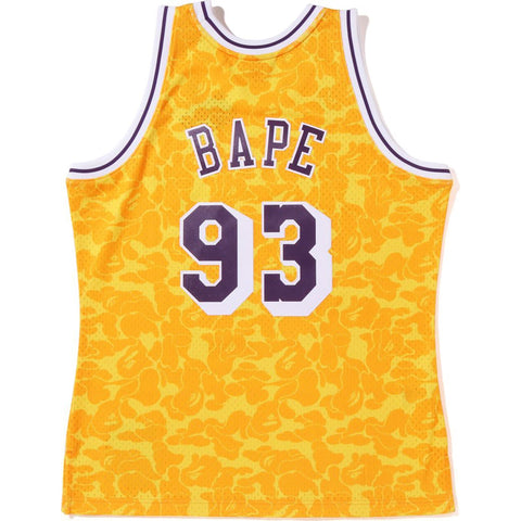 BAPE X MITCHELL & NESS LOS ANGELES LAKERS JERSEY TANK TOP MENS