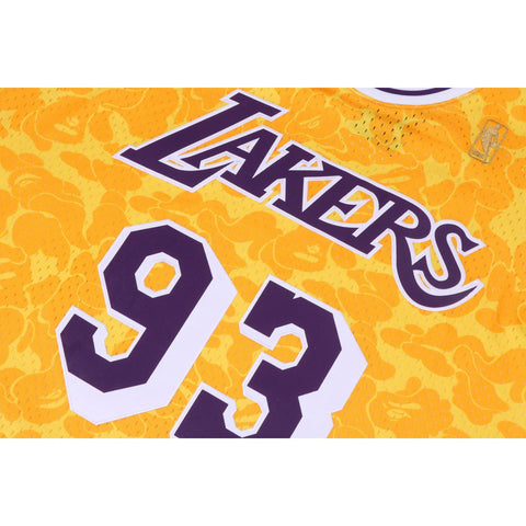 BAPE X MITCHELL & NESS LOS ANGELES LAKERS JERSEY TANK TOP MENS