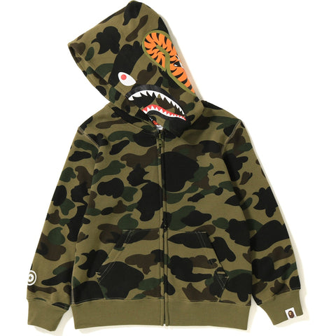 1ST CAMO SHARK ZIP HOODIE KIDS