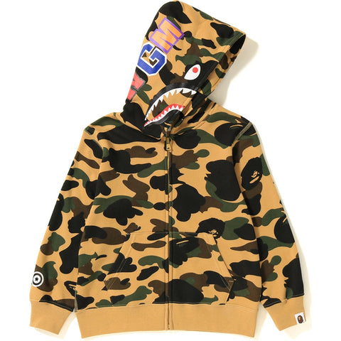 1ST CAMO SHARK ZIP HOODIE KIDS