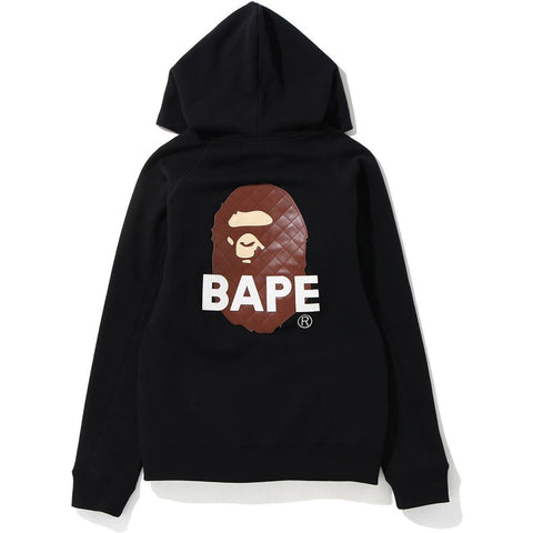 QUILTING APE HEAD ZIP HOODIE LADIES