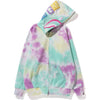 TIE DYE SHARK OVERSIZED FULL ZIP HOODIE LADIES