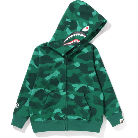 COLOR CAMO SHARK ZIP HOODIE KIDS