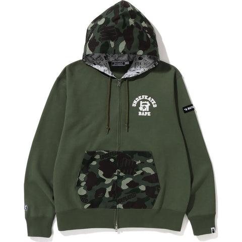 BAPE X UNDFTD COLOR CAMO RELAXED ZIP HOODIE M