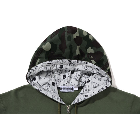 BAPE X UNDFTD COLOR CAMO RELAXED ZIP HOODIE M