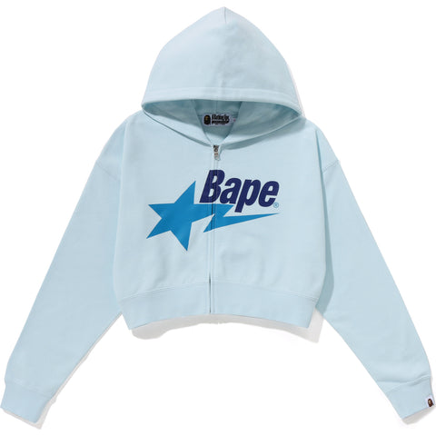 BAPE STA CROPPED ZIP HOODIE L