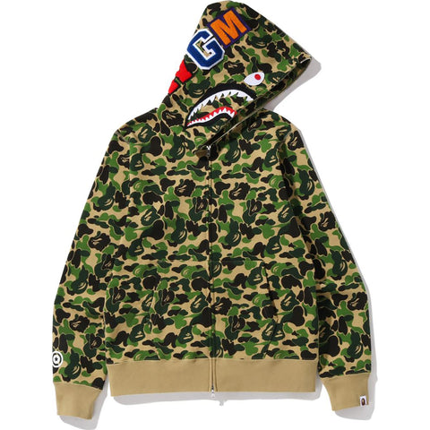 ABC CAMO SHARK FULL ZIP HOODIE MENS
