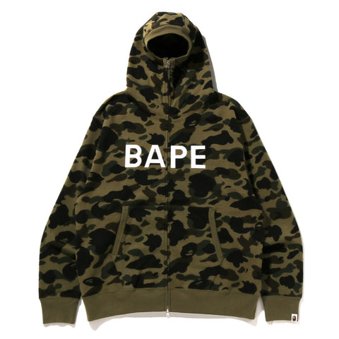 1ST CAMO FULL ZIP HOODIE M