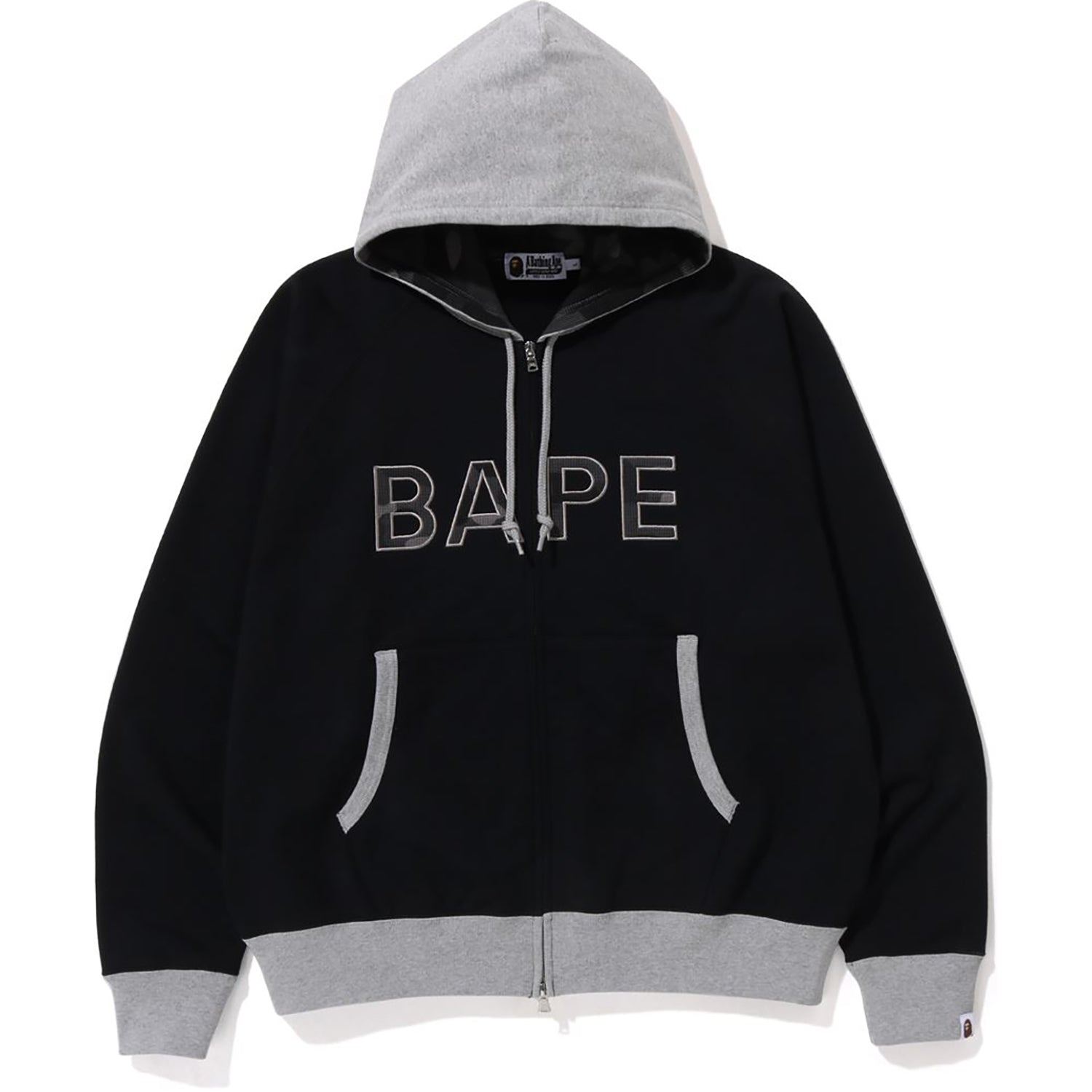 COLOR CAMO THERMAL PATCH LOOSE FIT ZIP HOODIE M | us