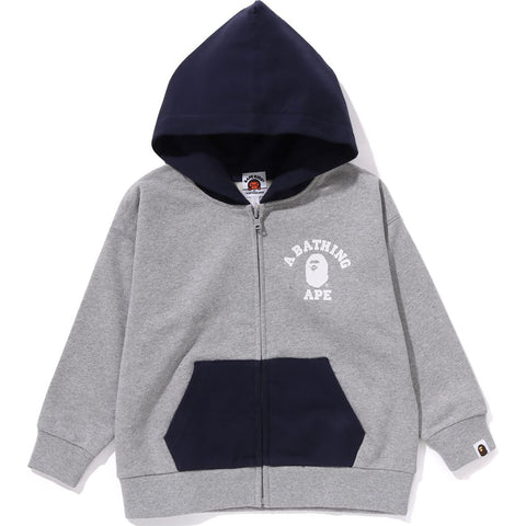 ONE POINT COLLEGE ZIP HOODIE RELAXED FIT KIDS