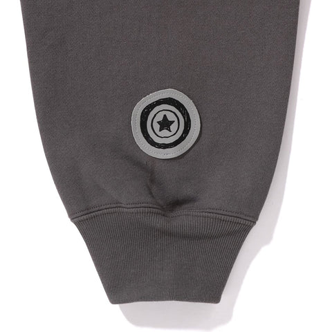 HAND DRAWN FACE RELAXED FIT SHARK FULL ZIP HOODIE MENS