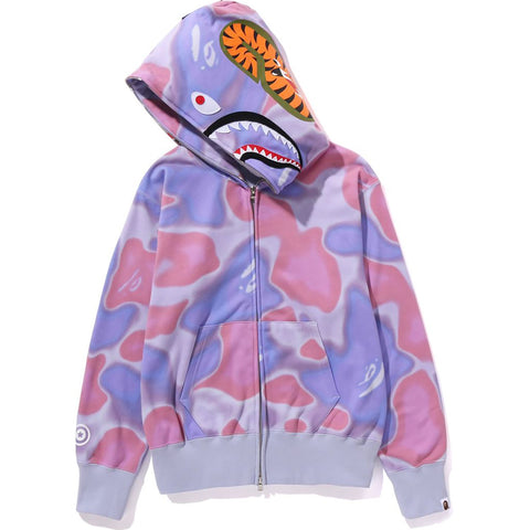 LIQUID CAMO SHARK FULL ZIP HOODIE WIDE FIT LADIES