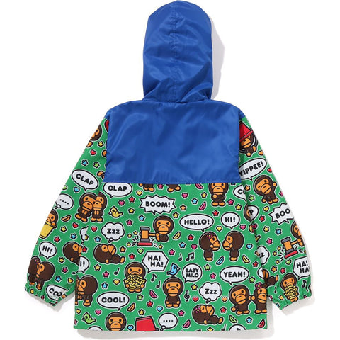 BABY MILO SPEECH BALLOON COLOR BLOCK HOODIE KIDS
