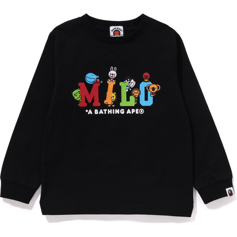 MILO COLORFUL LOGO BABY MILO FRIENDS L/S TEE KIDS