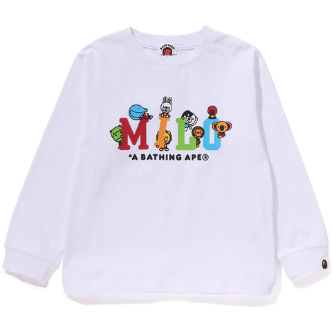 MILO COLORFUL LOGO BABY MILO FRIENDS L/S TEE KIDS