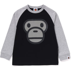 MILO FACE RAGLAN LS TEE KIDS