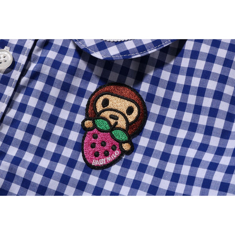GINGHAM CHECK SAILOR COLLAR ONEPIECE KIDS