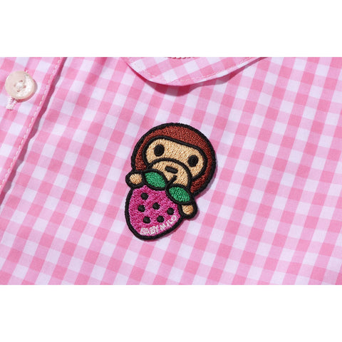 GINGHAM CHECK SAILOR COLLAR ONEPIECE KIDS